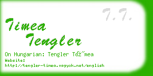 timea tengler business card